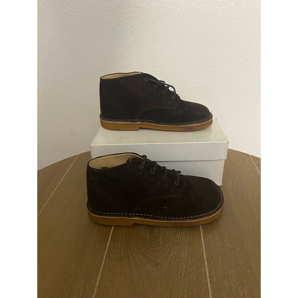NIB FM Eureka brown suede, booties, little kids, size 29 euro
